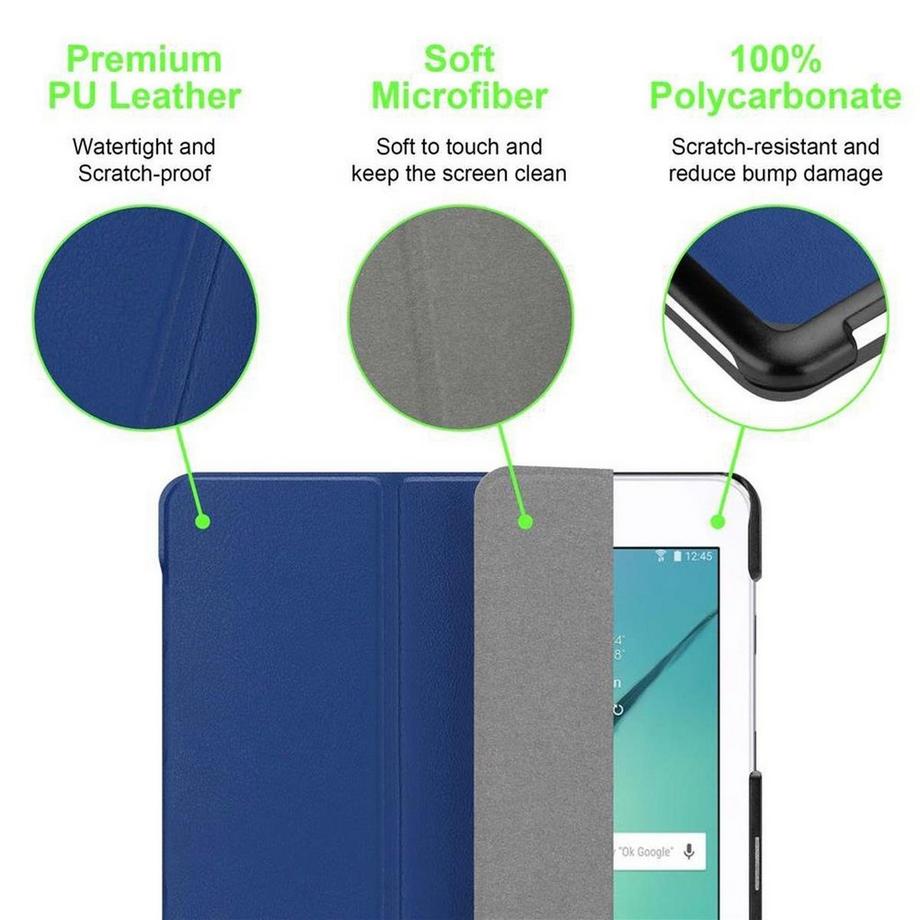 Cadorabo  Housse pour tablette compatible avec Samsung Galaxy Tab S2 (9.7 Zoll) - Coque de protection ultrafin avec Auto Wake Up et fonction de support 