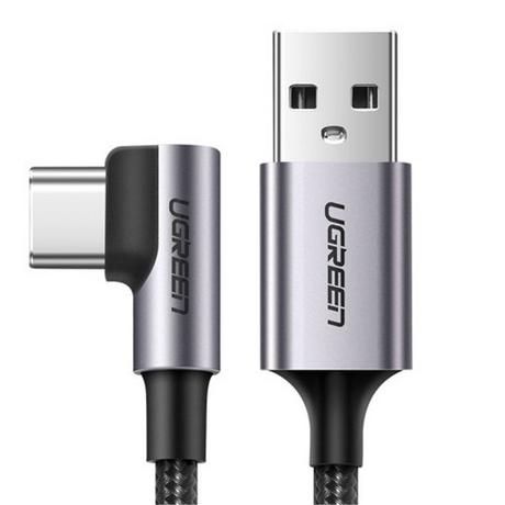 UGREEN  Câble coudé UGREEN USB-A vers USB-C, 2 m - Gris sidéral 