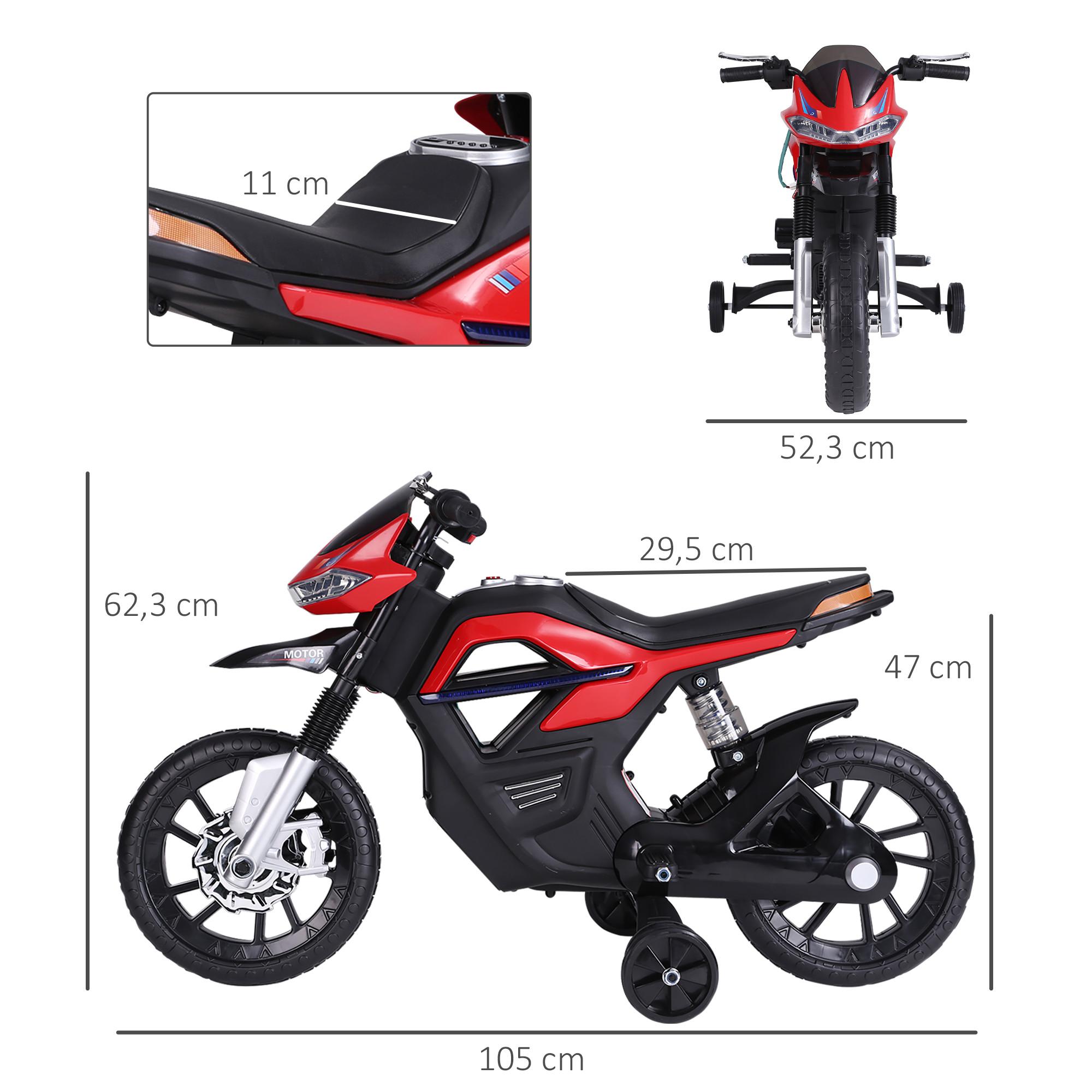 HOMCOM  Moto électrique pour enfants 