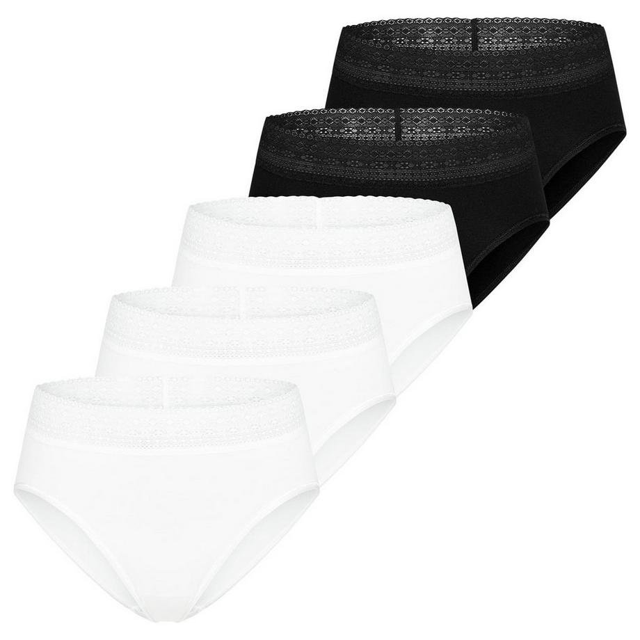 Modal Lace lot de 5  - culottes taille haute