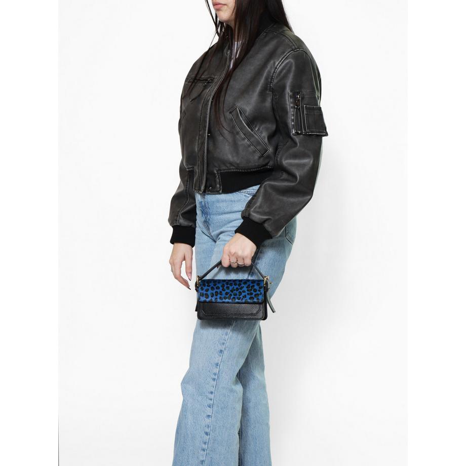 Gave Lux Borsa Sottobraccio Stampa Leopardata  