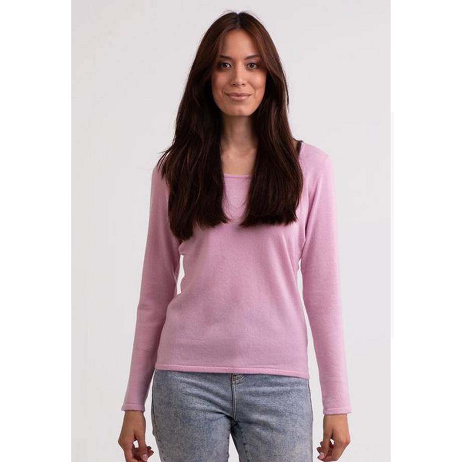 CASH-MERE.CH Recycelter Kaschmir Rundhals Pullover  