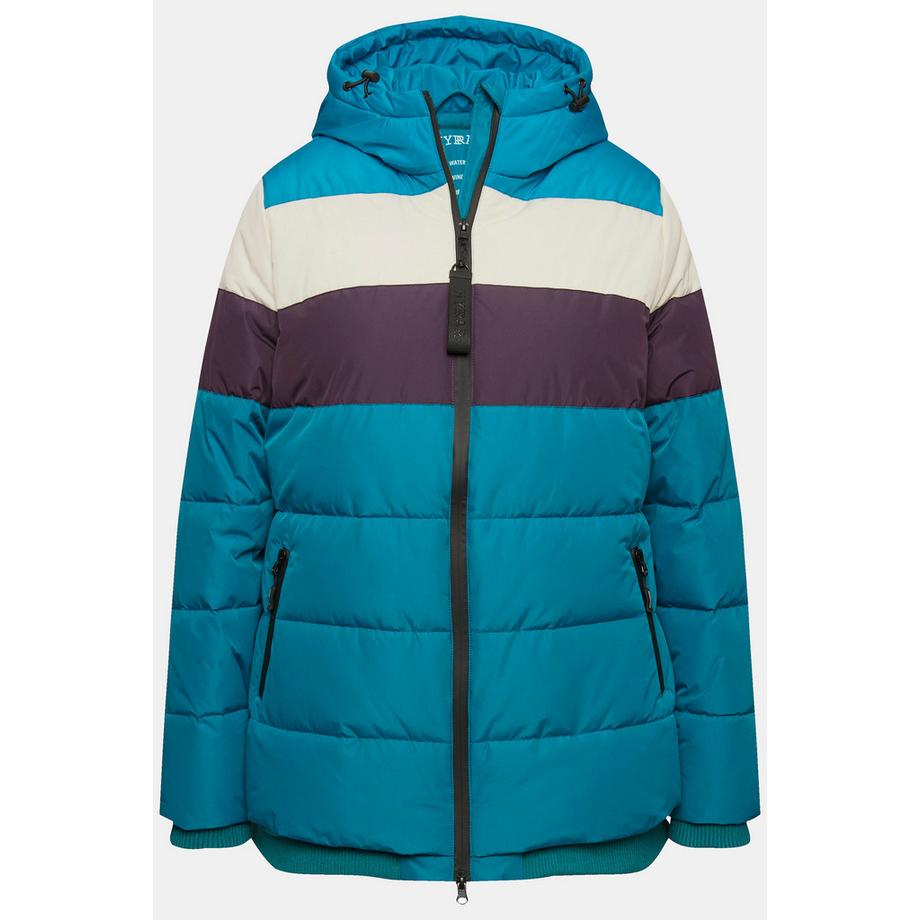 Ulla Popken Funktionsjacke wasserdicht 2-Wege-Zipper Kapuze  