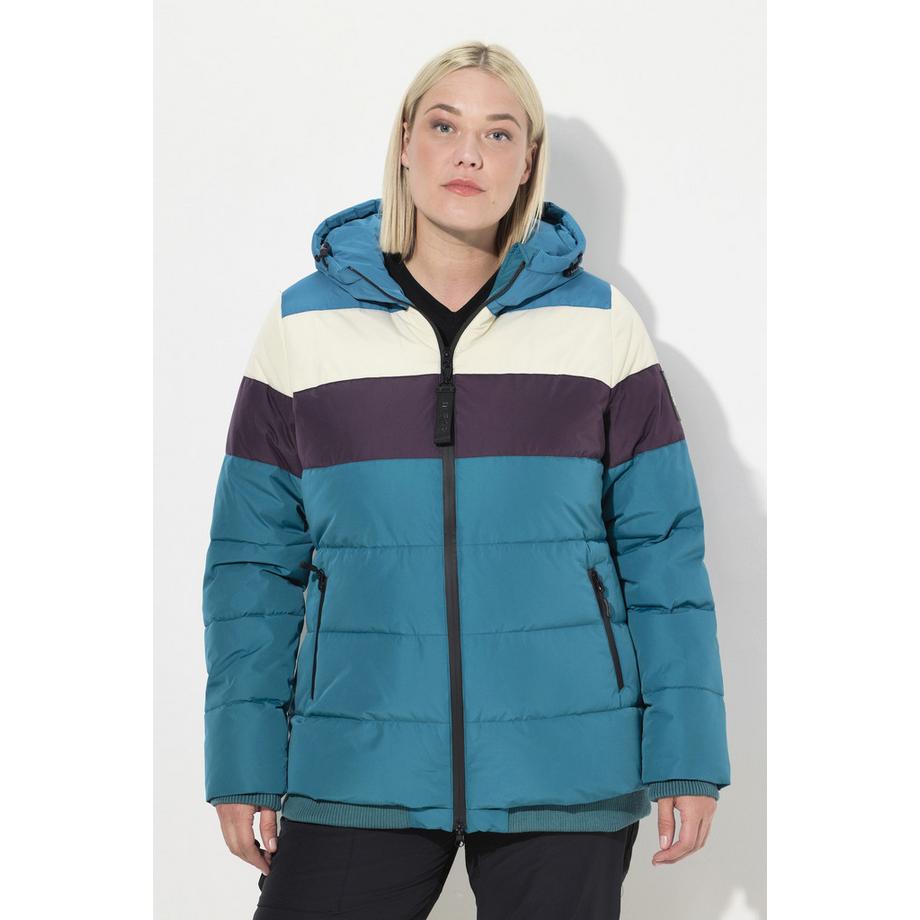 Ulla Popken Funktionsjacke wasserdicht 2-Wege-Zipper Kapuze  