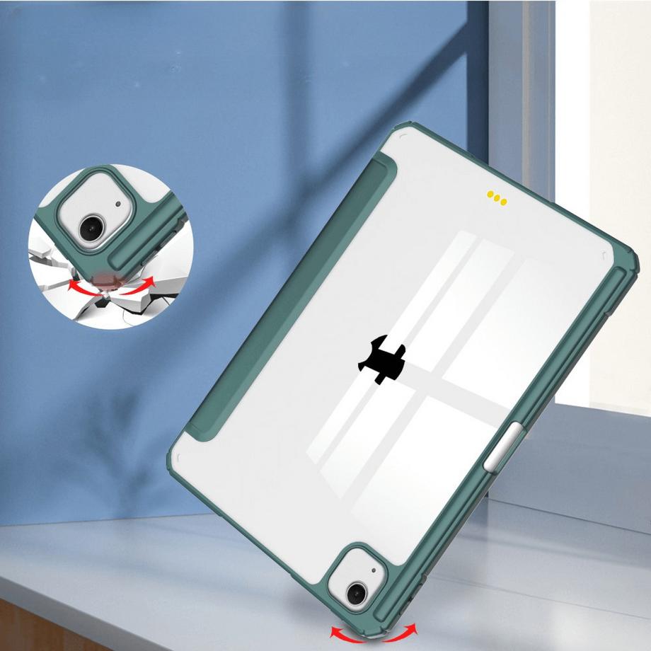 Cover-Discount  iPad Air 13 (M2 / M3) - Schützende Acryl Tablethülle mit erhöhtem Rand 