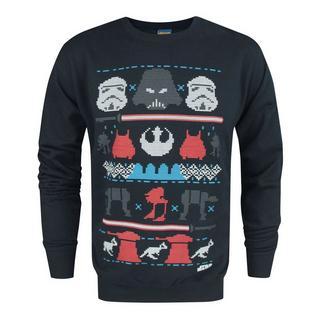 STAR WARS  Weihnachtspullover mit DarkSideNorwegermuster 