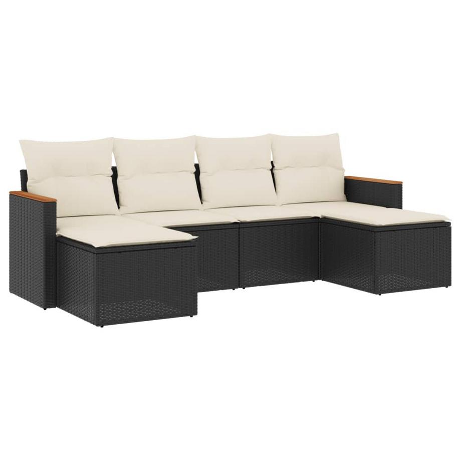 Ensemble de canapés de jardin rotin synthétique