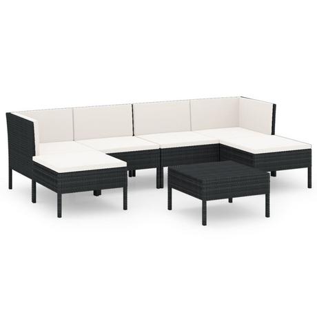 VidaXL Garten-sofagarnitur poly-rattan  