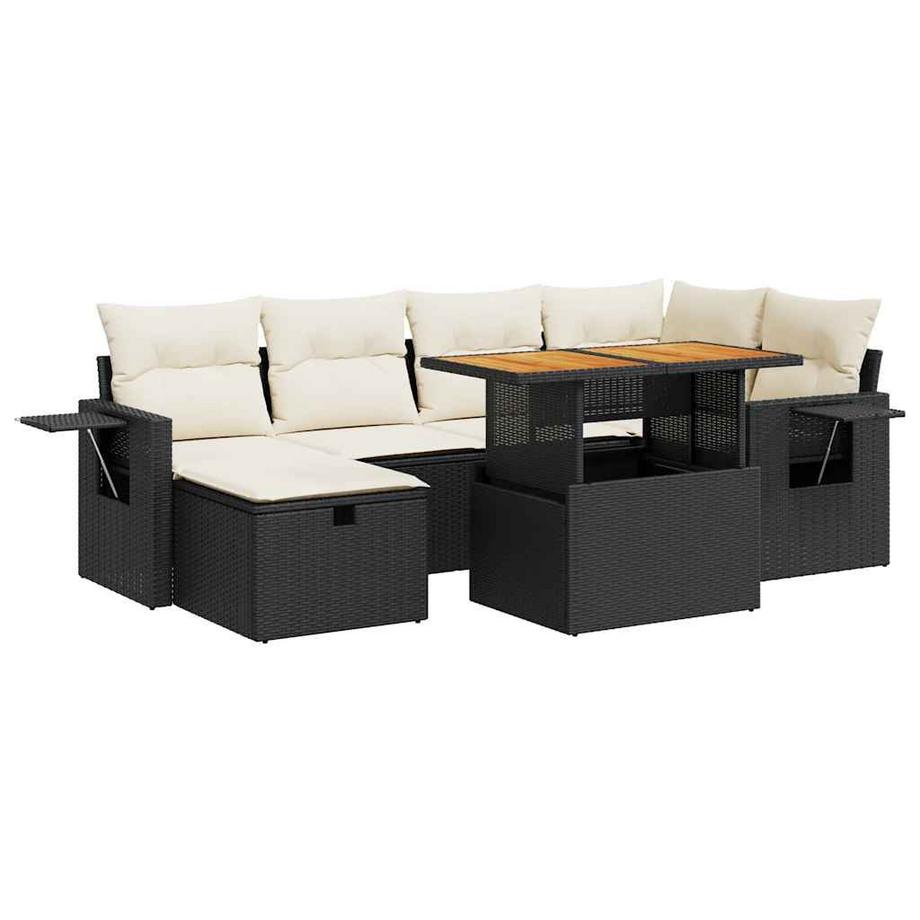 set divano da giardino Polirattan