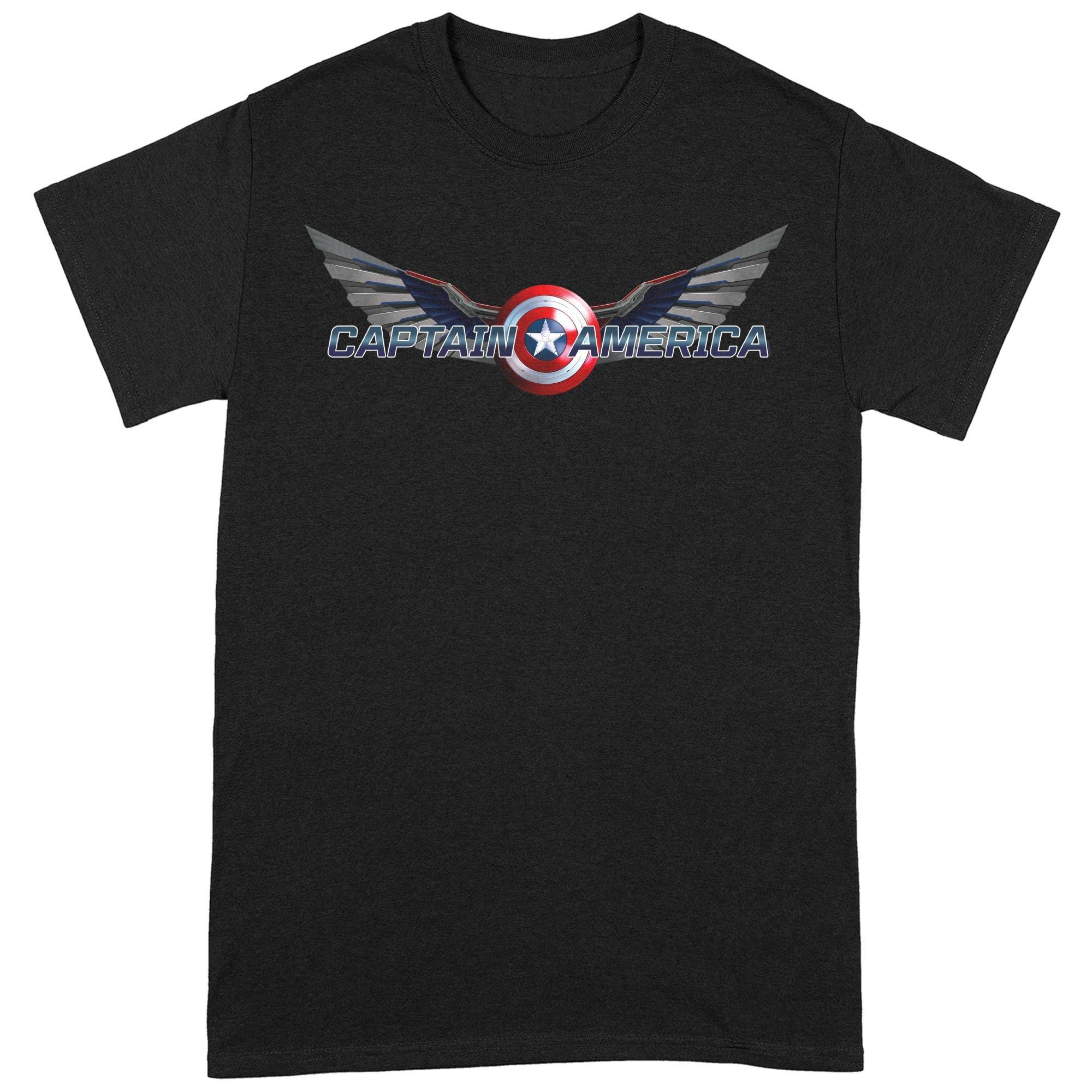 CAPTAIN AMERICA Wings Logo T-Shirt  