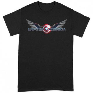 CAPTAIN AMERICA Wings Logo T-Shirt  