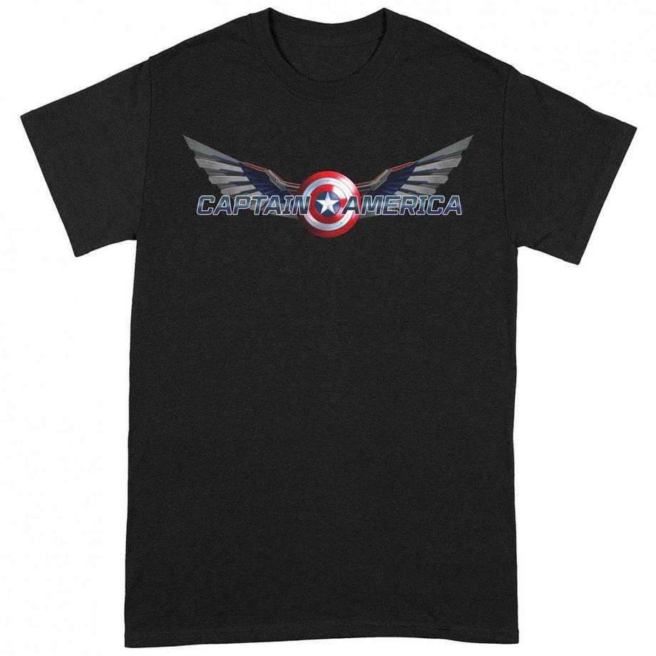 CAPTAIN AMERICA Wings Logo T-Shirt  
