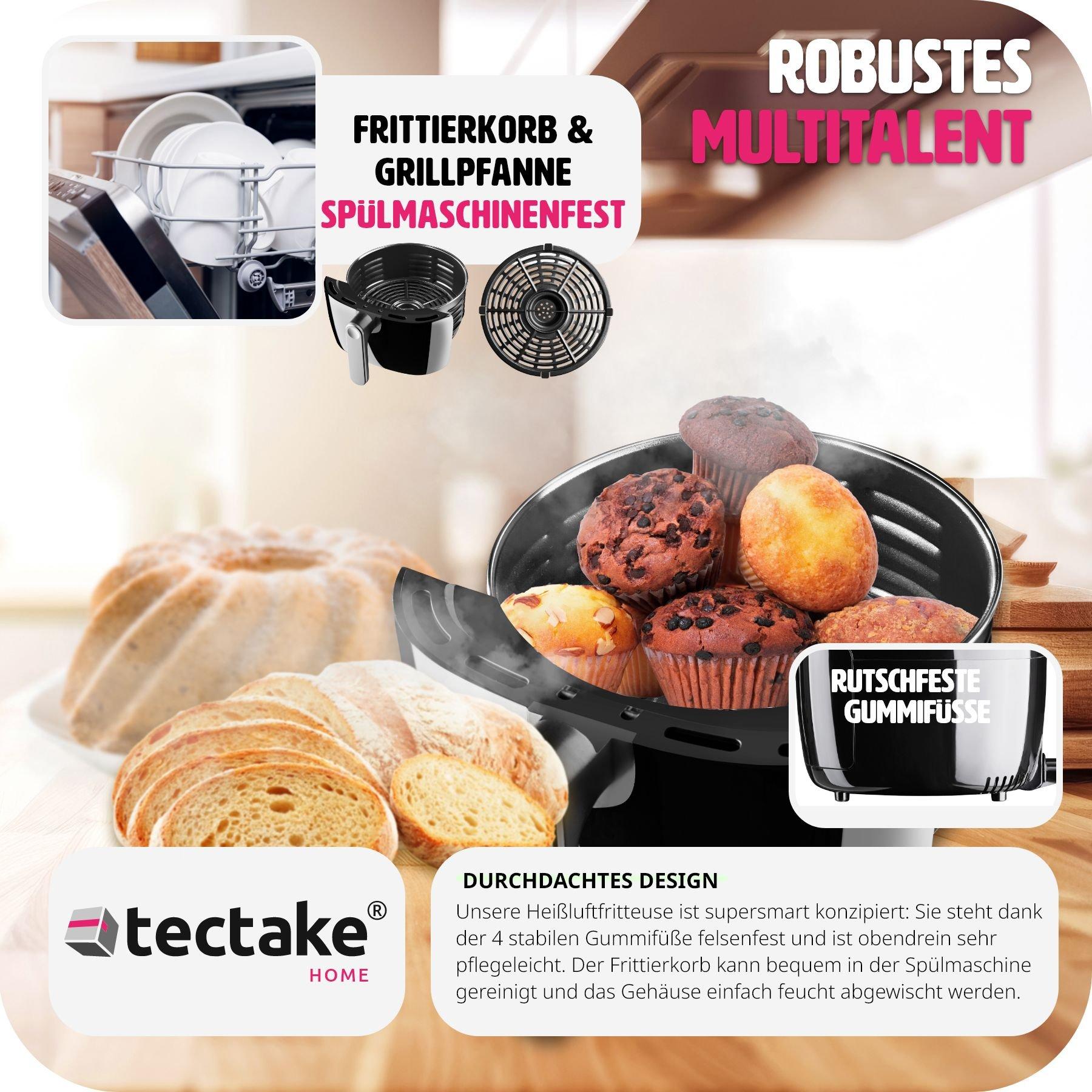 Tectake Friggitrice ad aria Yaiza 4,3 L  