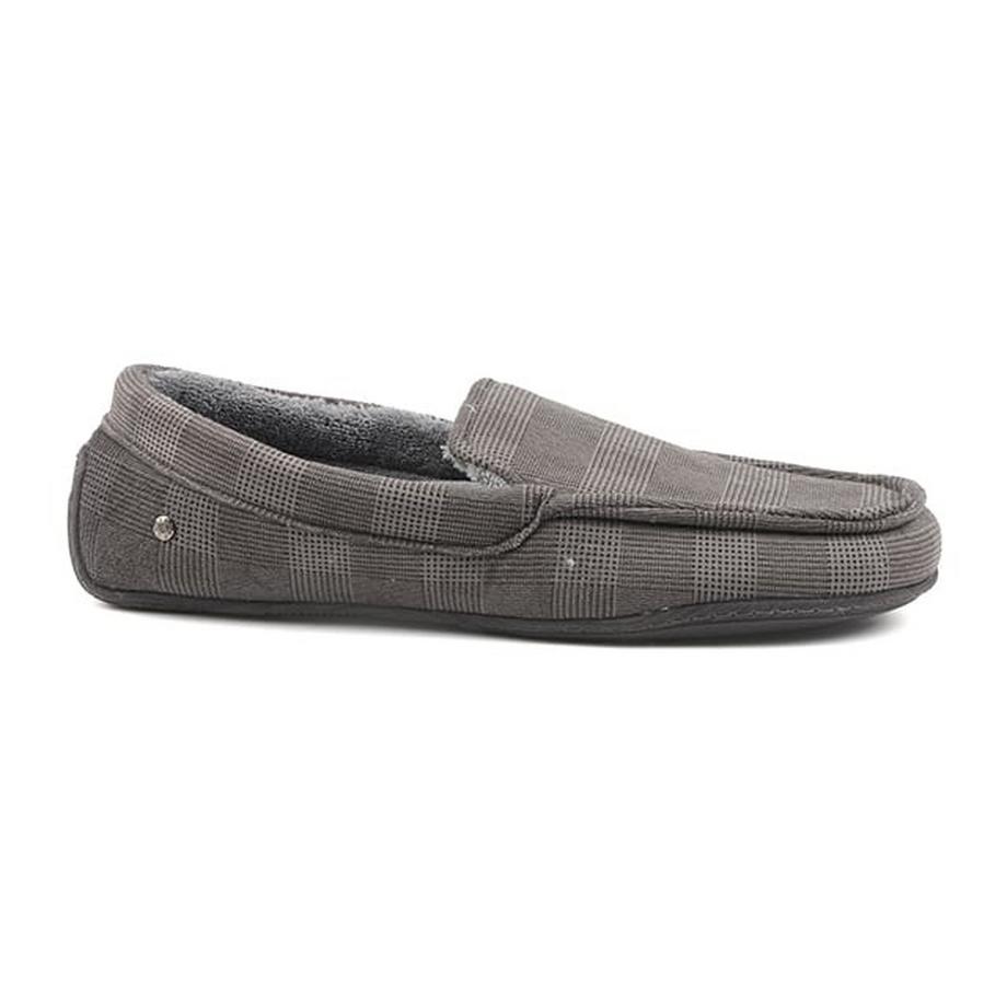 isotoner Mocassins Pantoufles Motif Carreaux  
