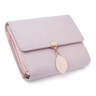 Only-bags.store Portafoglio piccolo in ecopelle liscia con scomparti multipli  