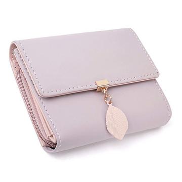 Portemonnaie aus glattem und weichem Kunstleder Geldbörse kleines Portemonnaie mit vielen Fächern