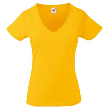 LadyFit Valueweight TShirt, VAusschnitt