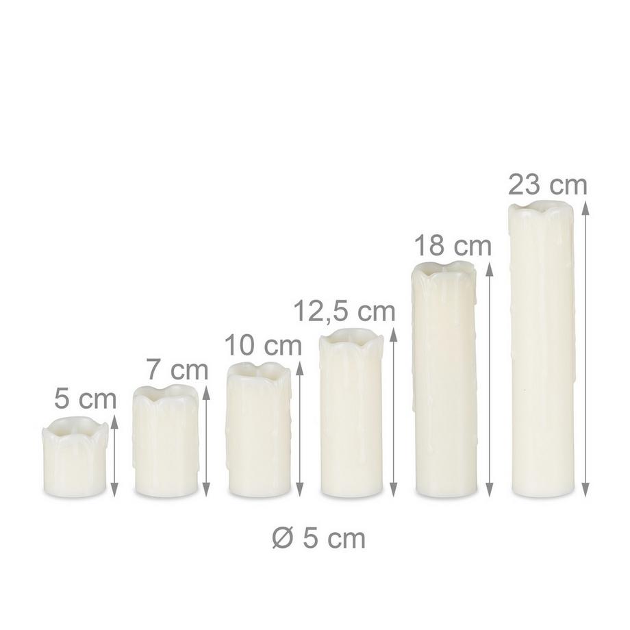 B2X LED Blocklichtwachs 6er Set  