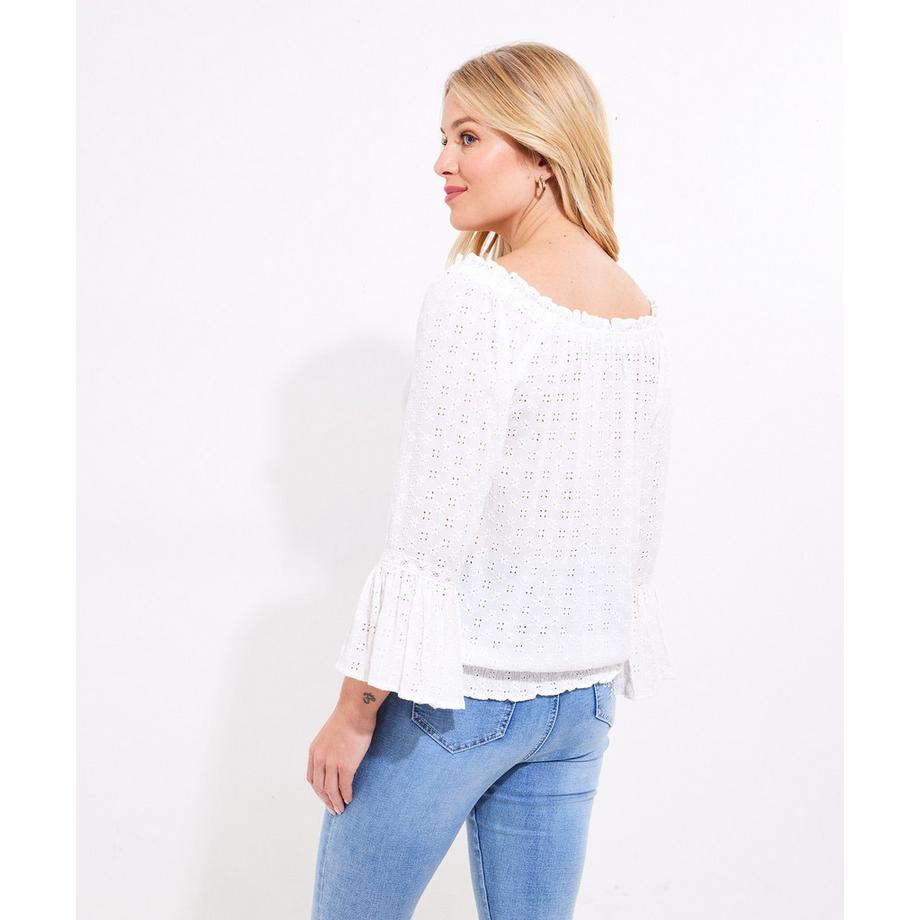 Joe Browns Broderie Spitzen Top mit Quaste  