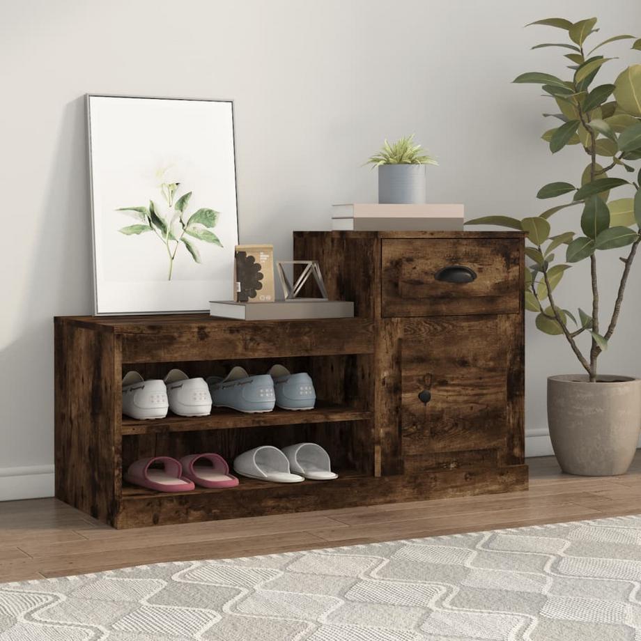 VidaXL Armoire à chaussures bois d'ingénierie  