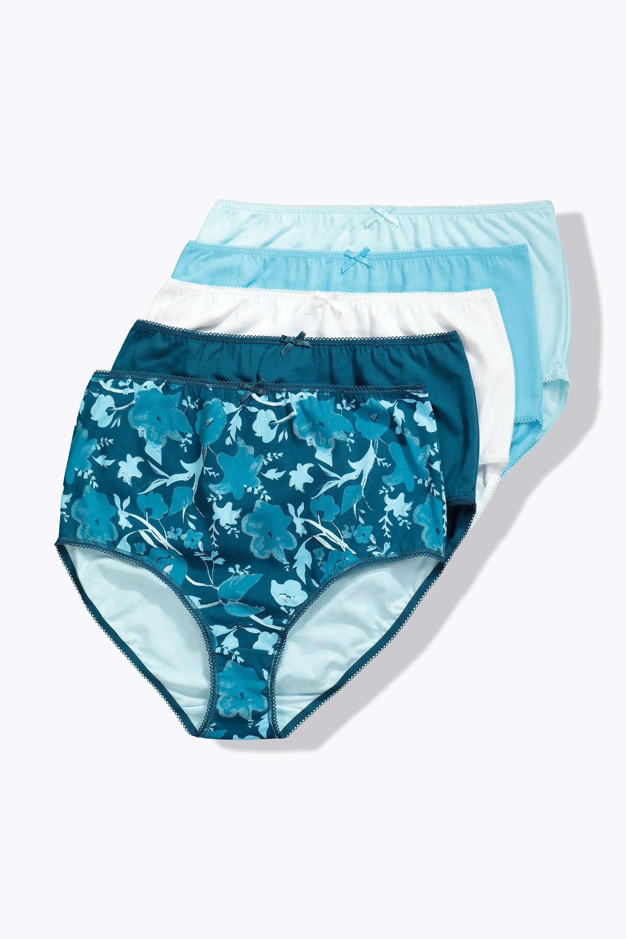 Ulla Popken Maxi Slip Confezione da 5 Fantasia Colori Assortiti  