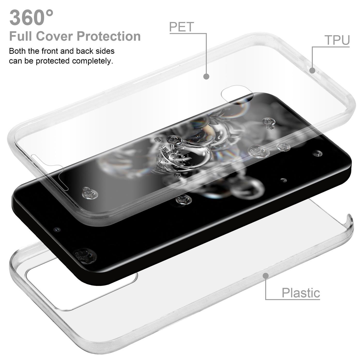 Cadorabo  Housse compatible avec Samsung Galaxy S20 ULTRA - 360° Full Body Coque de protection - Protection frontale et dorsale, protection intégrale avec protection d'écran 