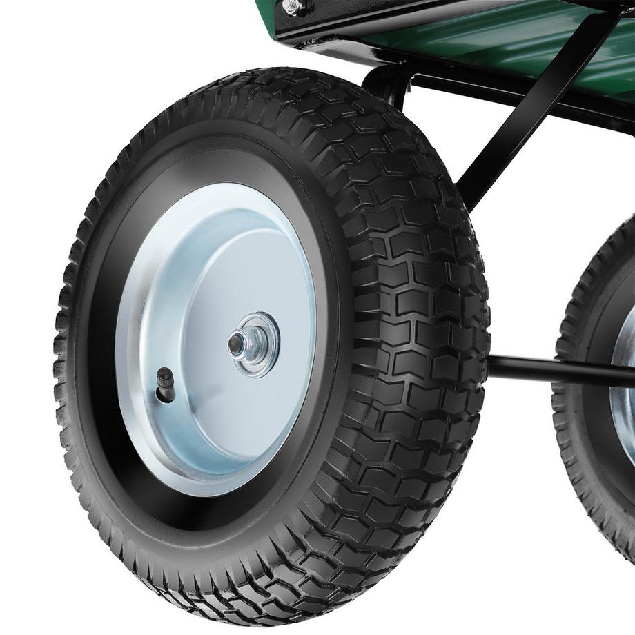 Tectake Gartenwagen Tummi mit Kippfunktion Luftreifen  