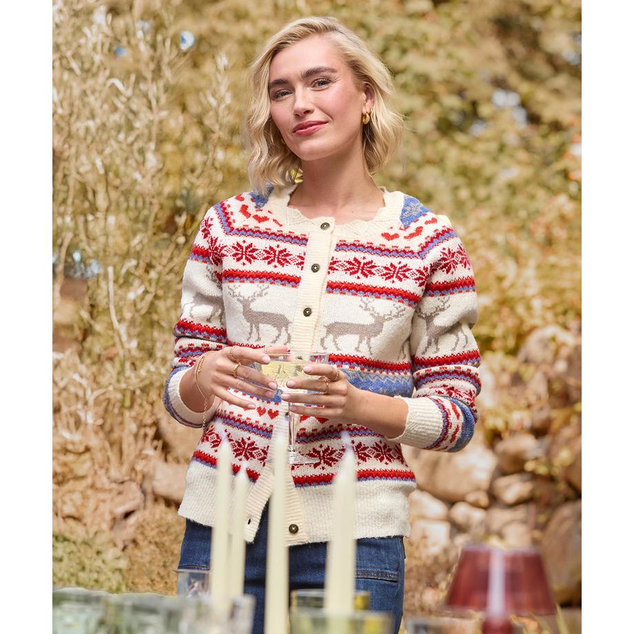 Joe Browns Winter Strickjacke Fair Isle Design  