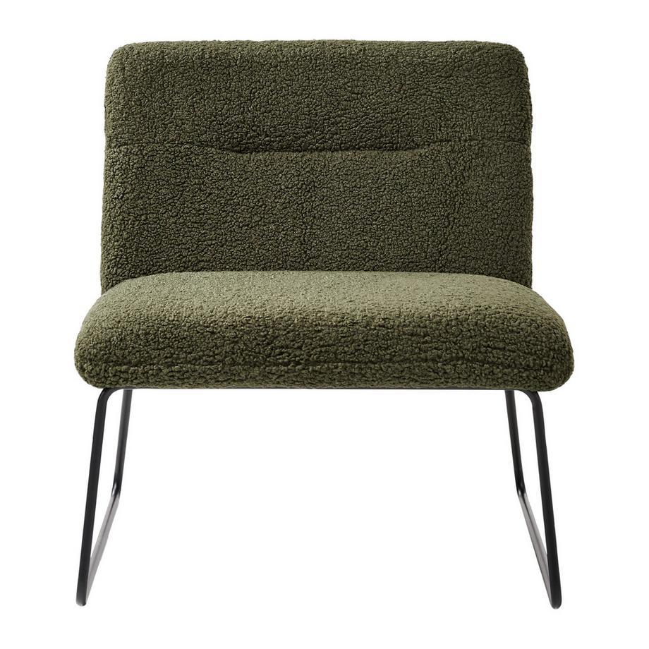 Beliani Fauteuil en Bouclé Rétro COTULLA  