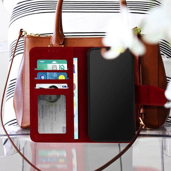 Avizar  Custodia in Pelle iPhone 14 Pro rossa 