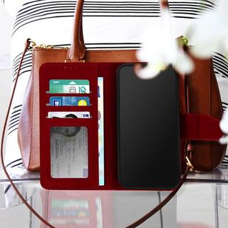 Avizar  Custodia in Pelle iPhone 14 Pro rossa 