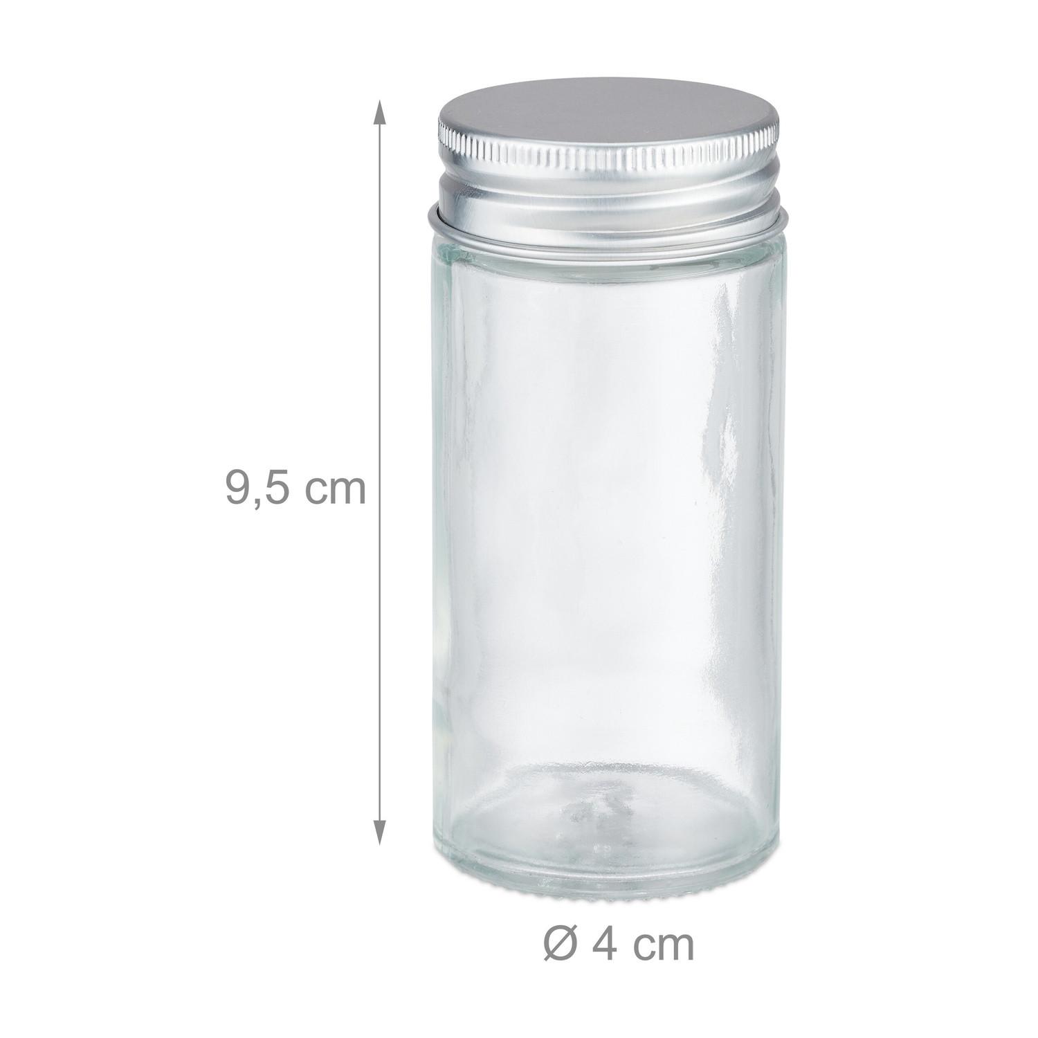 B2X Les pots à épices transparents simplifient l'organisation de votre cuisine et vous permettent d'accéder rapidement à vos assaisonnements préférés. Cet ensemble comprend un entonnoir pour un remplissage facile et des ouvertures personnalisables pour un  