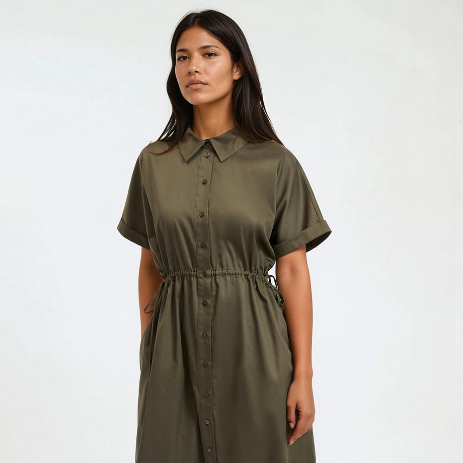 La Redoute Collections Langes Hemdblusenkleid  