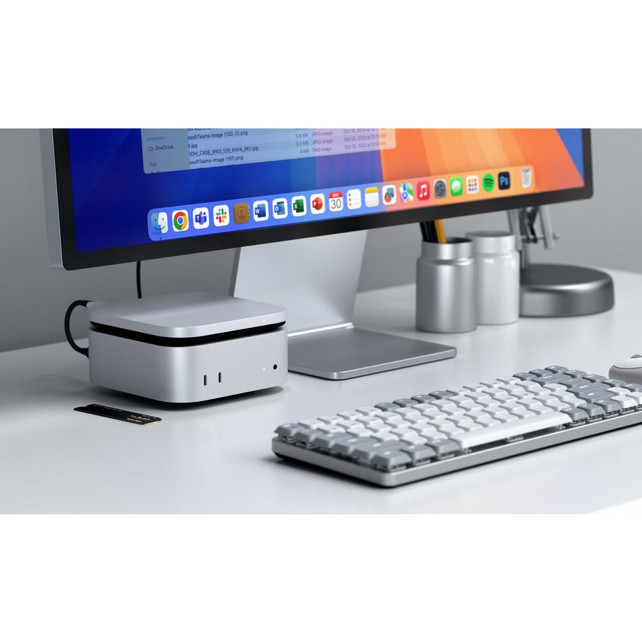 SATECHI  Mac Mini M4 USB4 Slim NVMe SSD-Gehäuse 