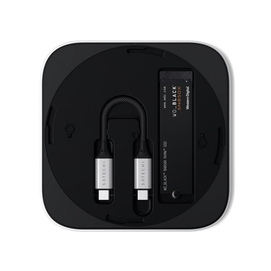 SATECHI  Mac Mini M4 USB4 Slim NVMe SSD-Gehäuse 