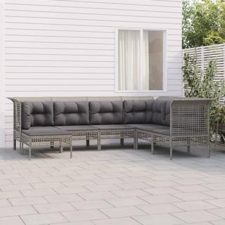 VidaXL set mobili da giardino Polirattan  