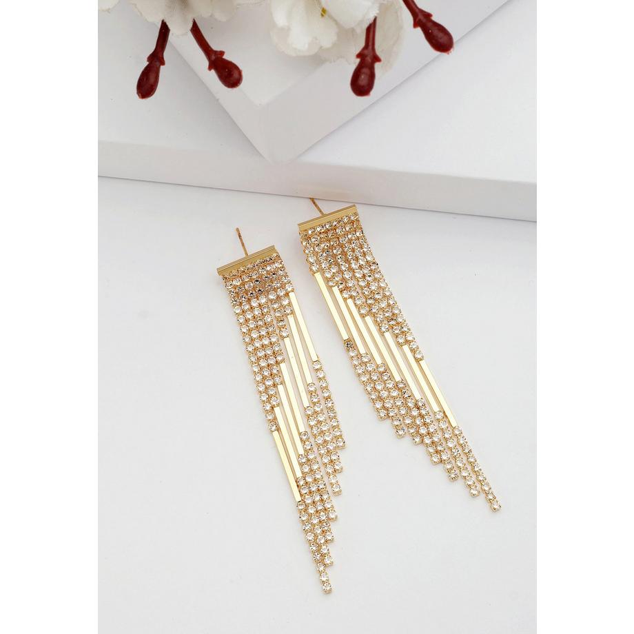 AVANT-GARDE PARIS  Diva Fransen-Tropfen-Party-Ohrringe 