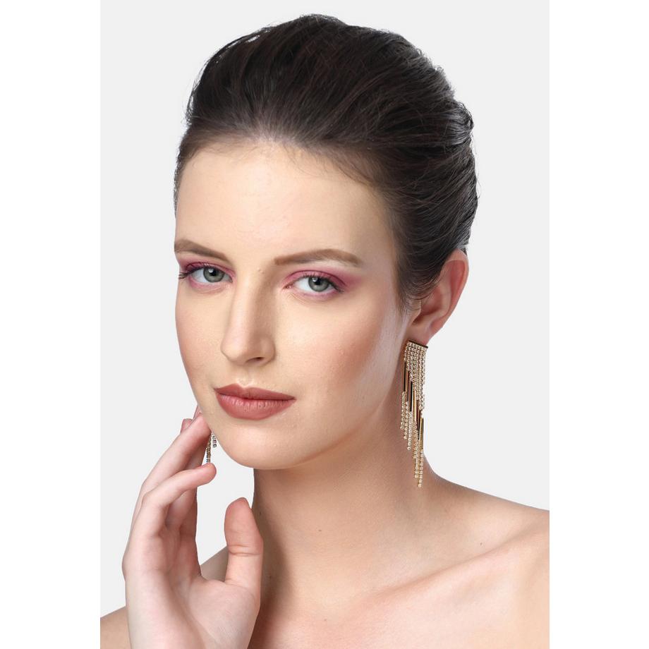 AVANT-GARDE PARIS  Diva Fransen-Tropfen-Party-Ohrringe 