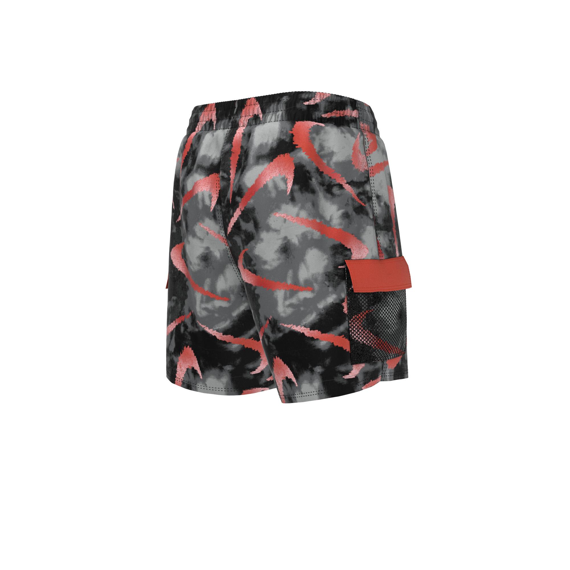 NIKE  NIKE TIE DYE SWOOSH 4" VOLLEY SHORT 