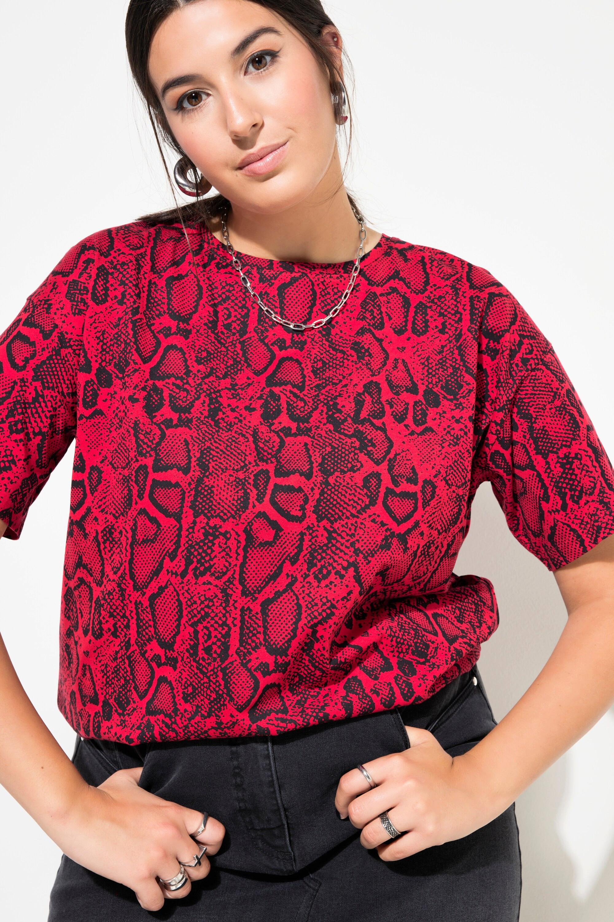 Studio Untold  T-Shirt, oversized, Snake-Print 