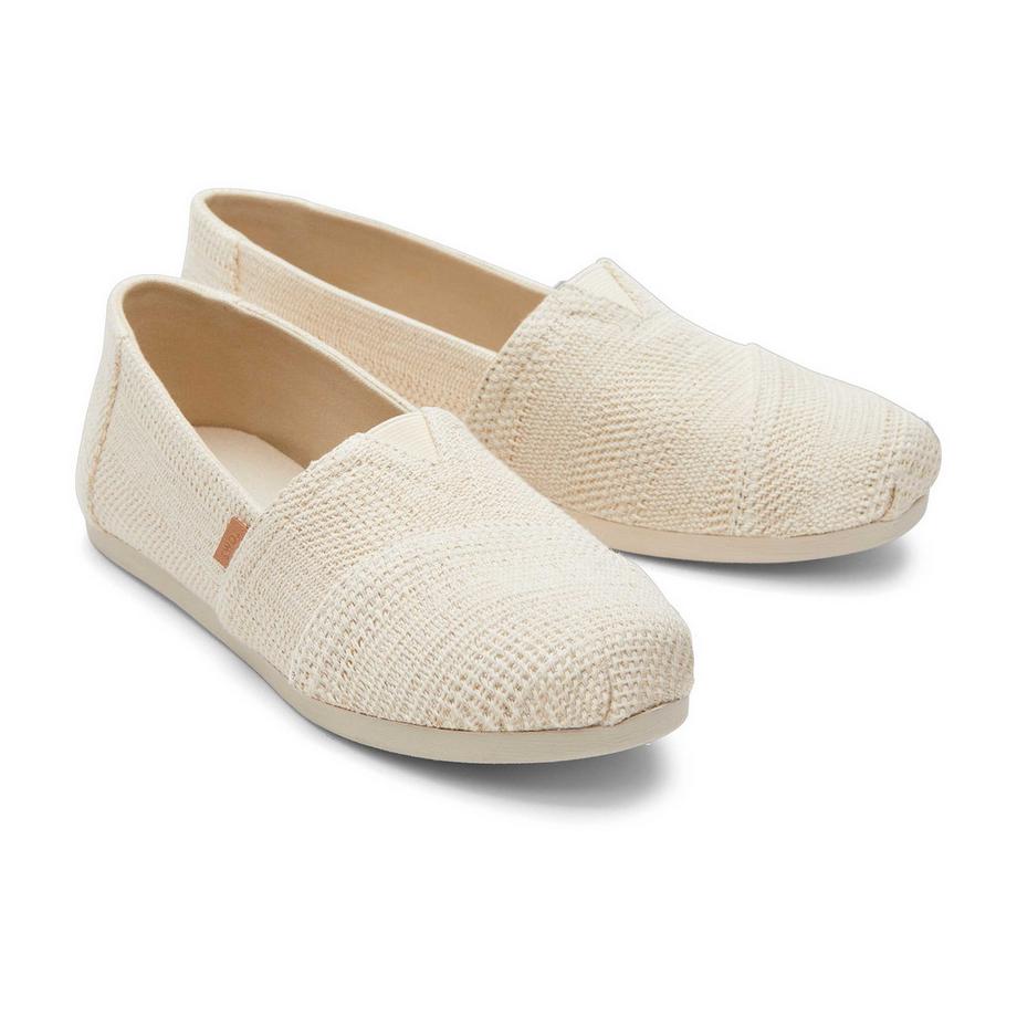 TOMS Alpargata Leinen Metallic Streifen Espadrilles  