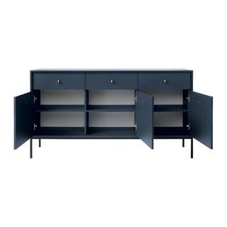 Vente-unique Credenza 3 cassetti e 3 ante Blu BOGDAN  