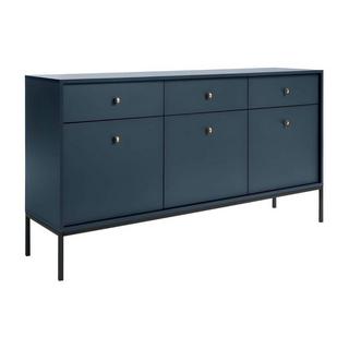 Vente-unique Credenza 3 cassetti e 3 ante Blu BOGDAN  