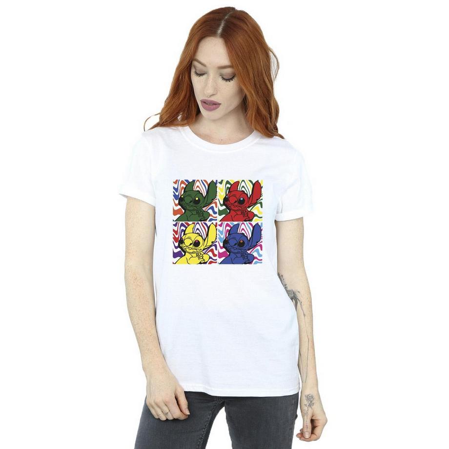 Disney Stitch Pop Art Print T-Shirt  