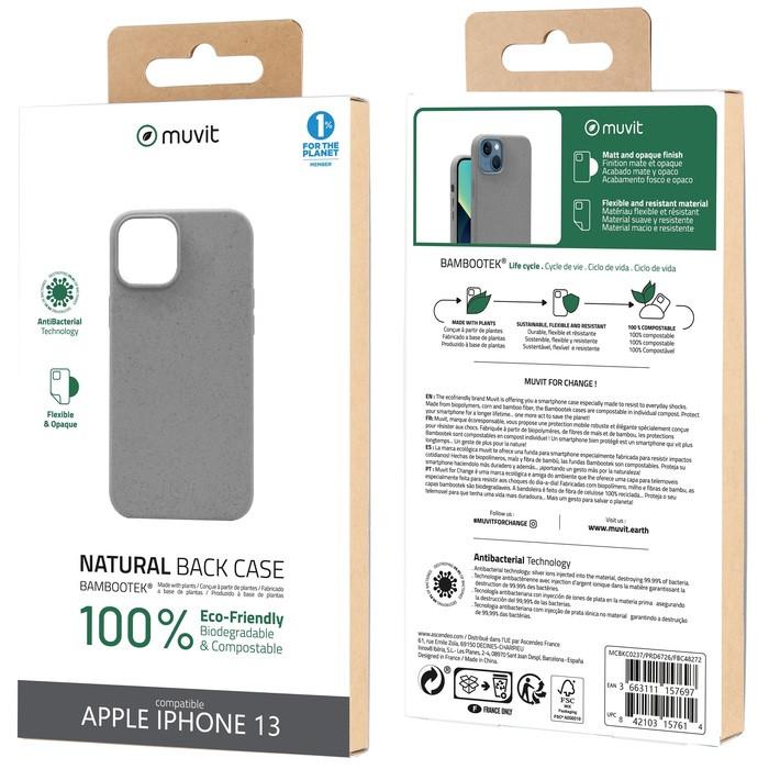 Muvit  Cover per iPhone 13 Bambootek 