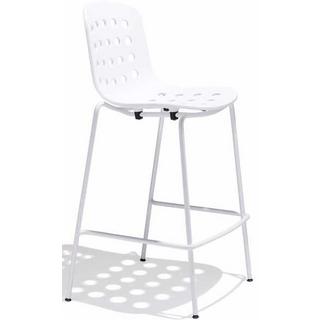 mutoni Tabouret de jardin Holi haut blanc  