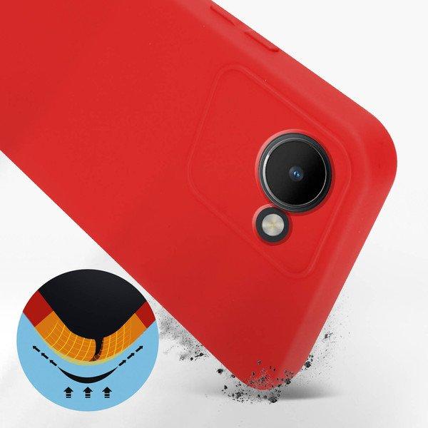 Avizar  Coque Realme C30 Soft Touch Rouge 