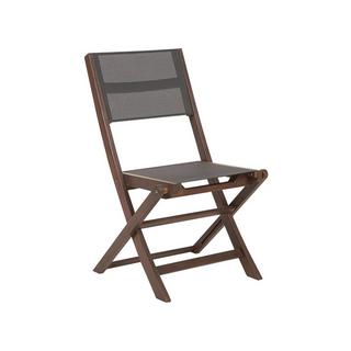 Beliani Lot de 2 chaises en Acacia Rustique CESANA  