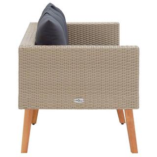 VidaXL Gartensofa poly-rattan  