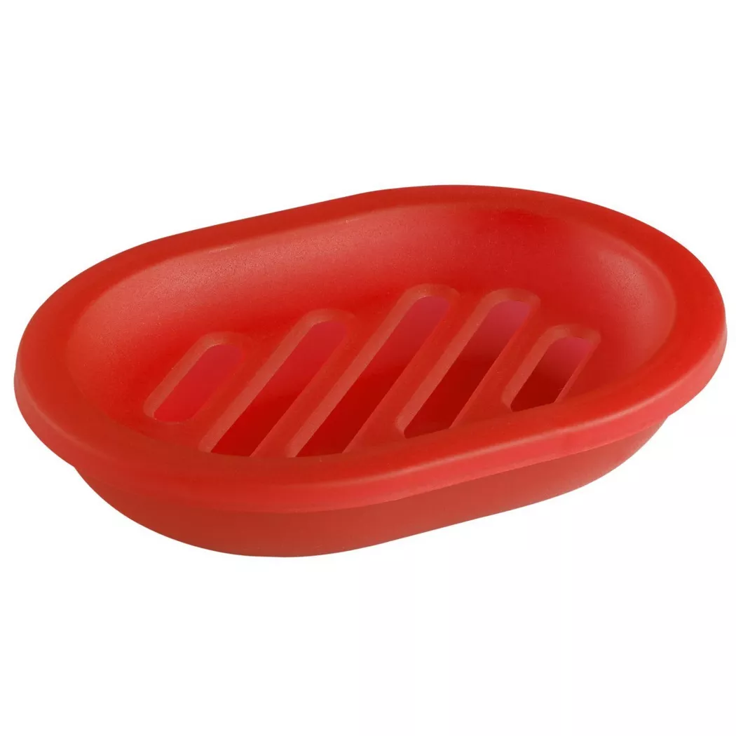 Diaqua - Portasapone Trend Frosted rosso transparente, One Size